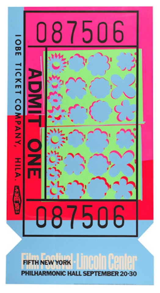 Lincoln Center Ticket by Andy Warhol