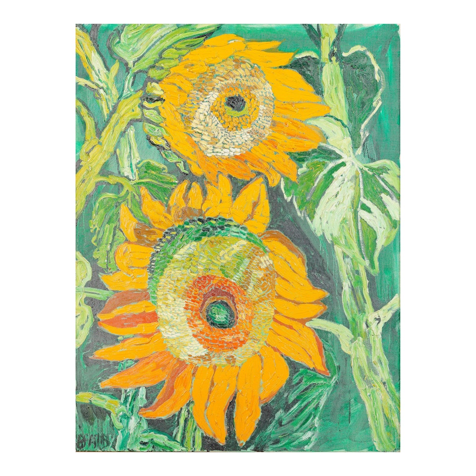 Two Sunflowers by John Bratby