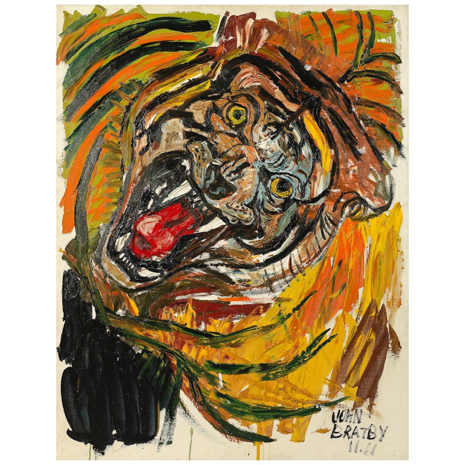 Expressionistic Tiger by John Bratby