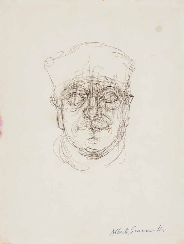 Copie d"après le portrait de Nektanebo I by Alberto Giacometti