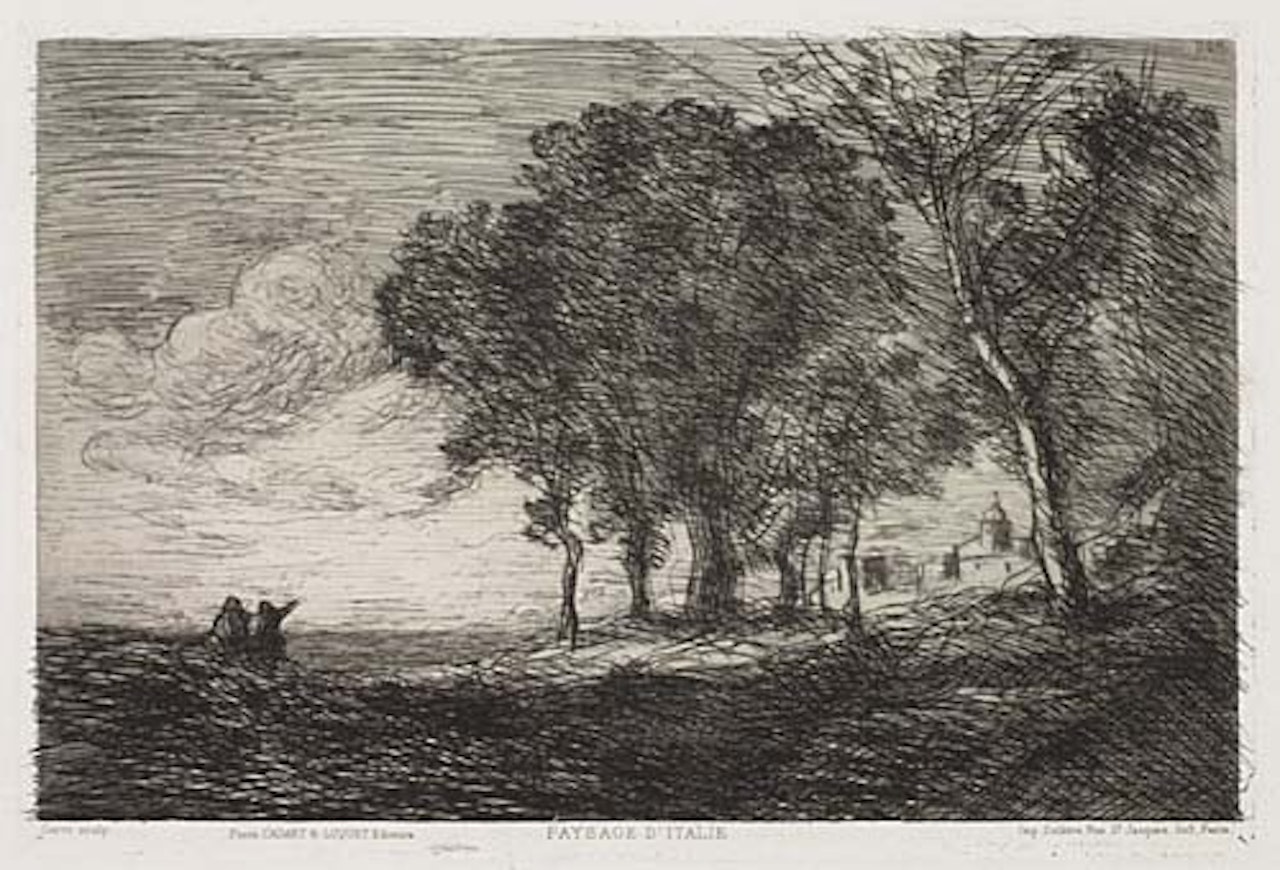 Paysage d'Italie by Jean Baptiste Camille Corot
