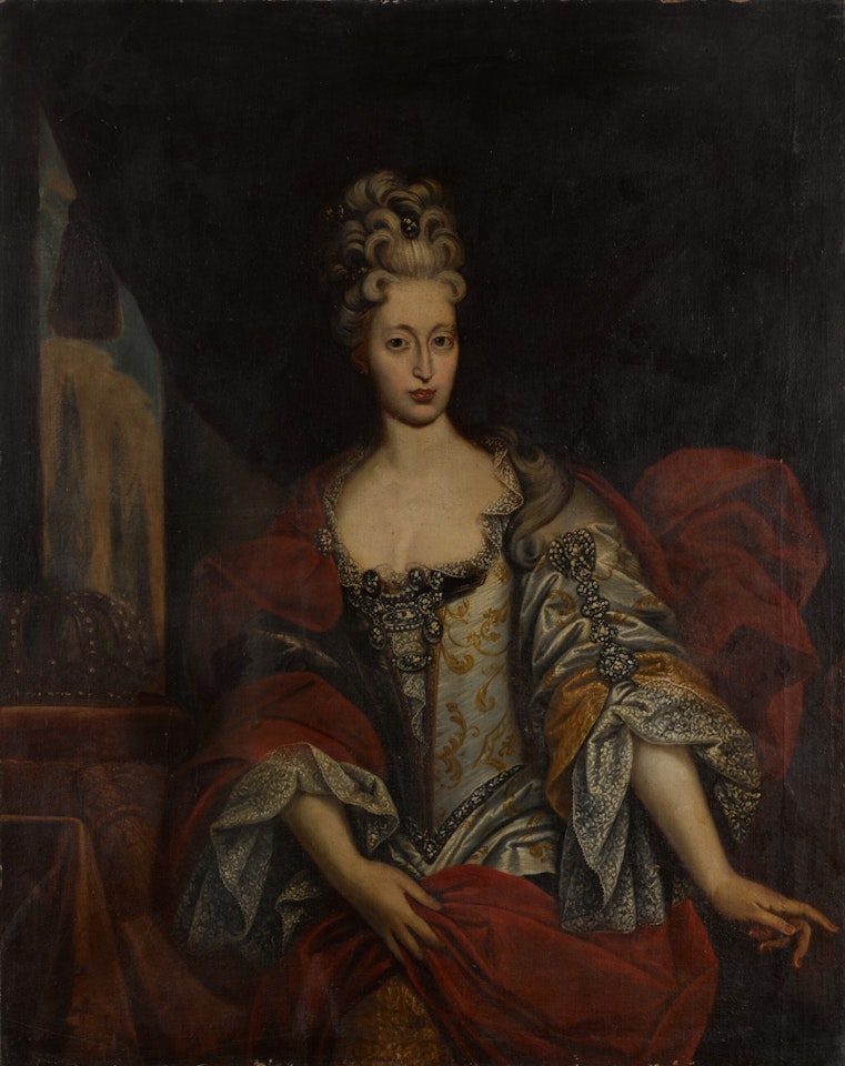 PORTRAIT OF A QUEEN, SEATED THREE-QUARTER-LENGTH by German School