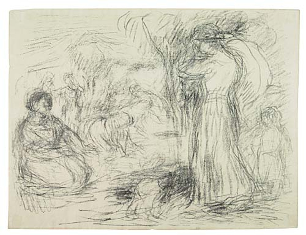 Les Laveuses (1re pensée) by Pierre-Auguste Renoir