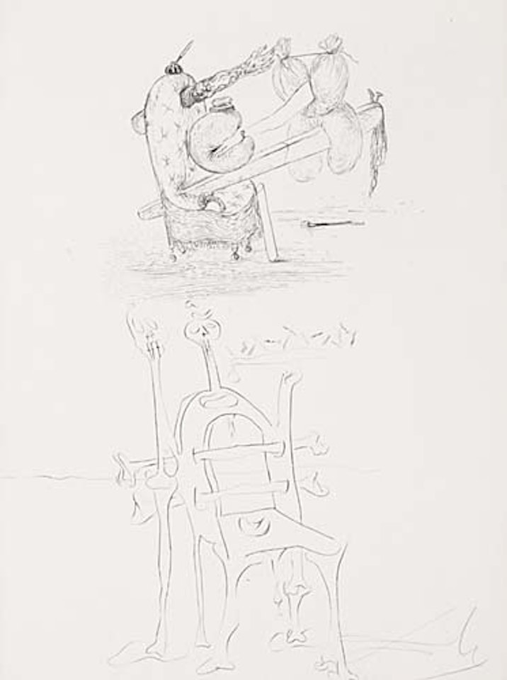 Les Chants de Maldoror: Beach Chair by Salvador Dali