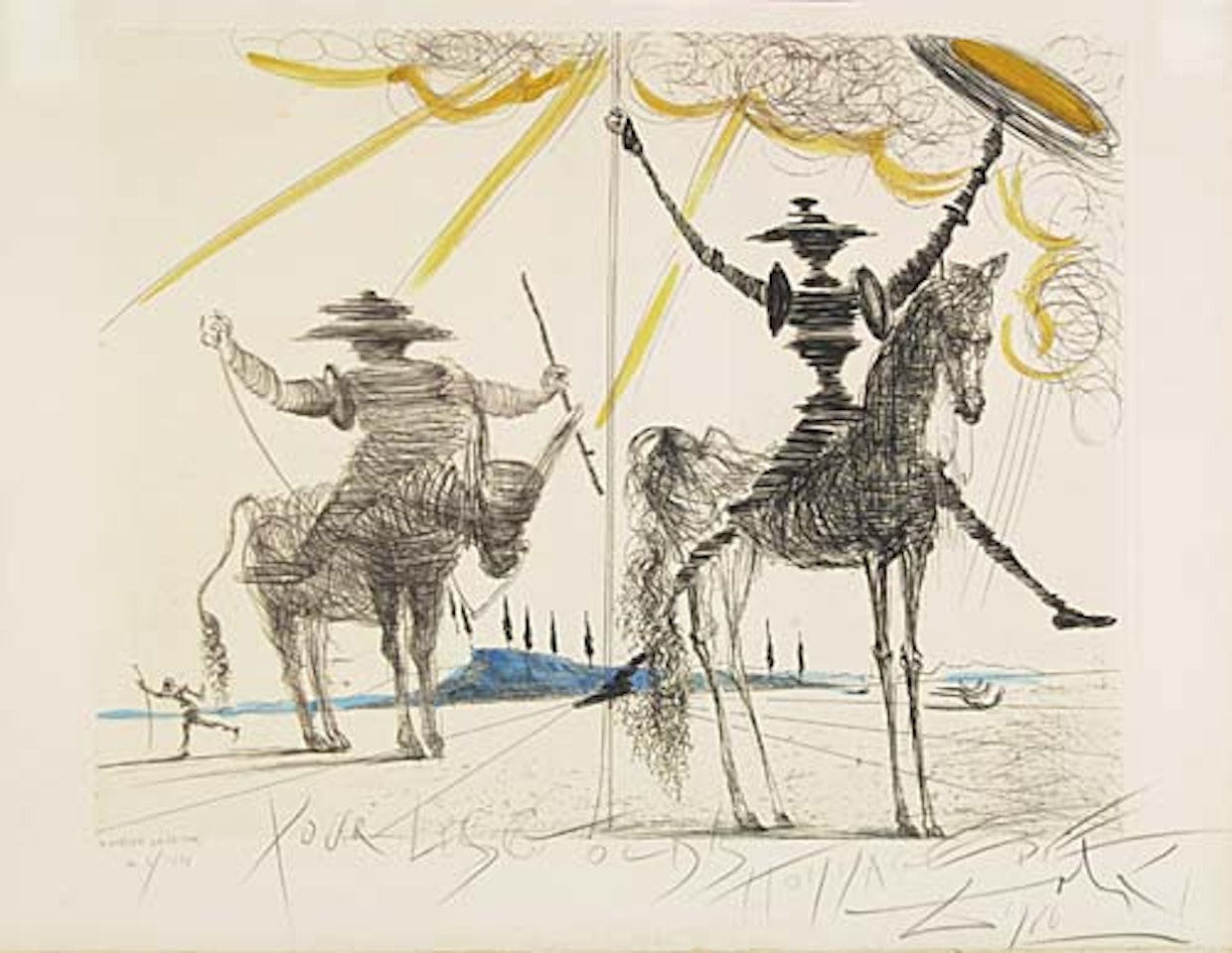 Don Quixote by Salvador Dali