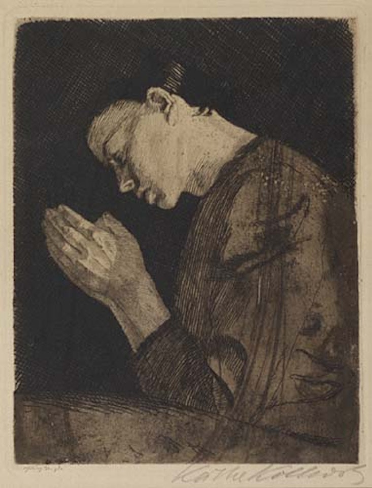 Betendes Mädchen by Kathe Kollwitz