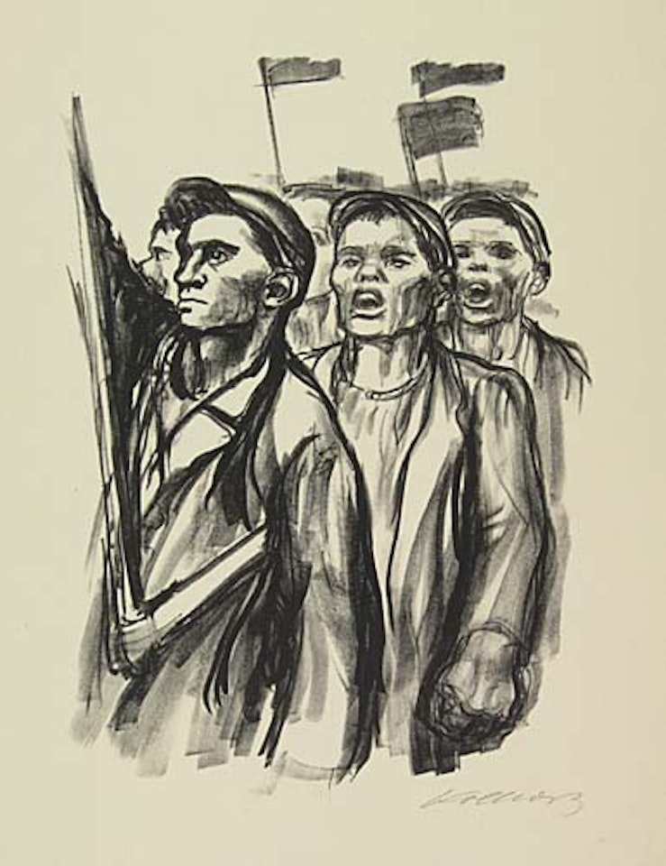 Demonstration (II. Fassung) by Kathe Kollwitz
