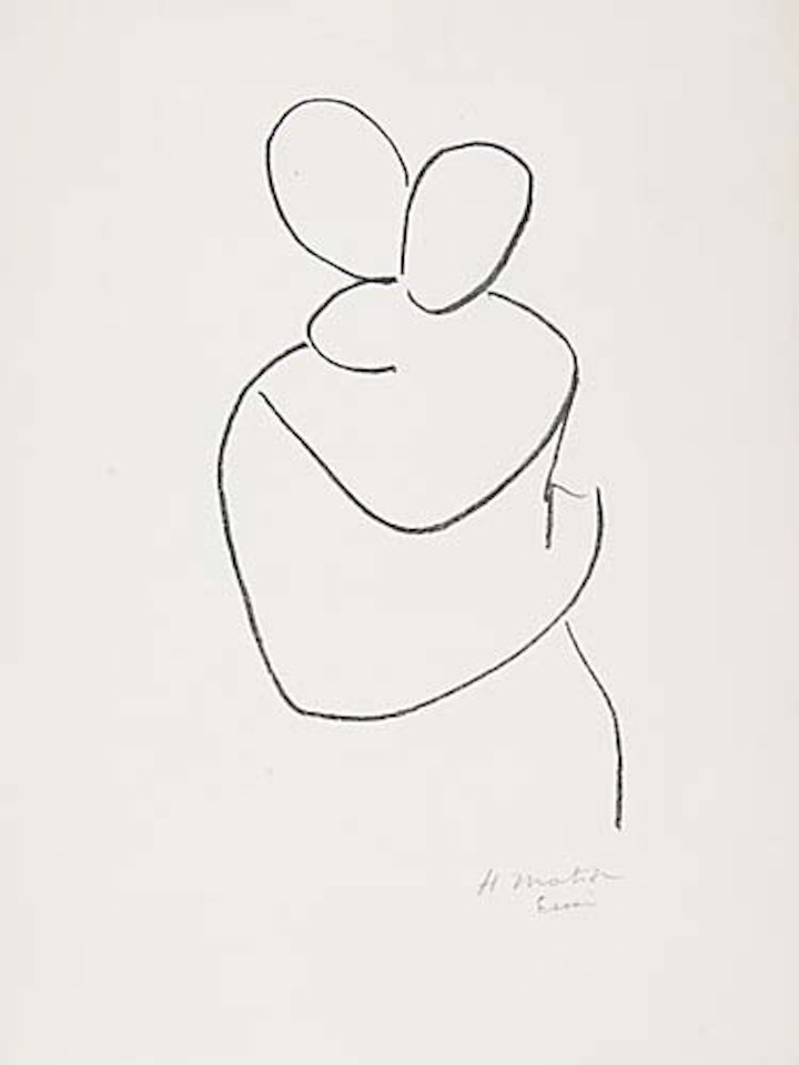 Vierge et Enfant sans indication des visages II by Henri Matisse