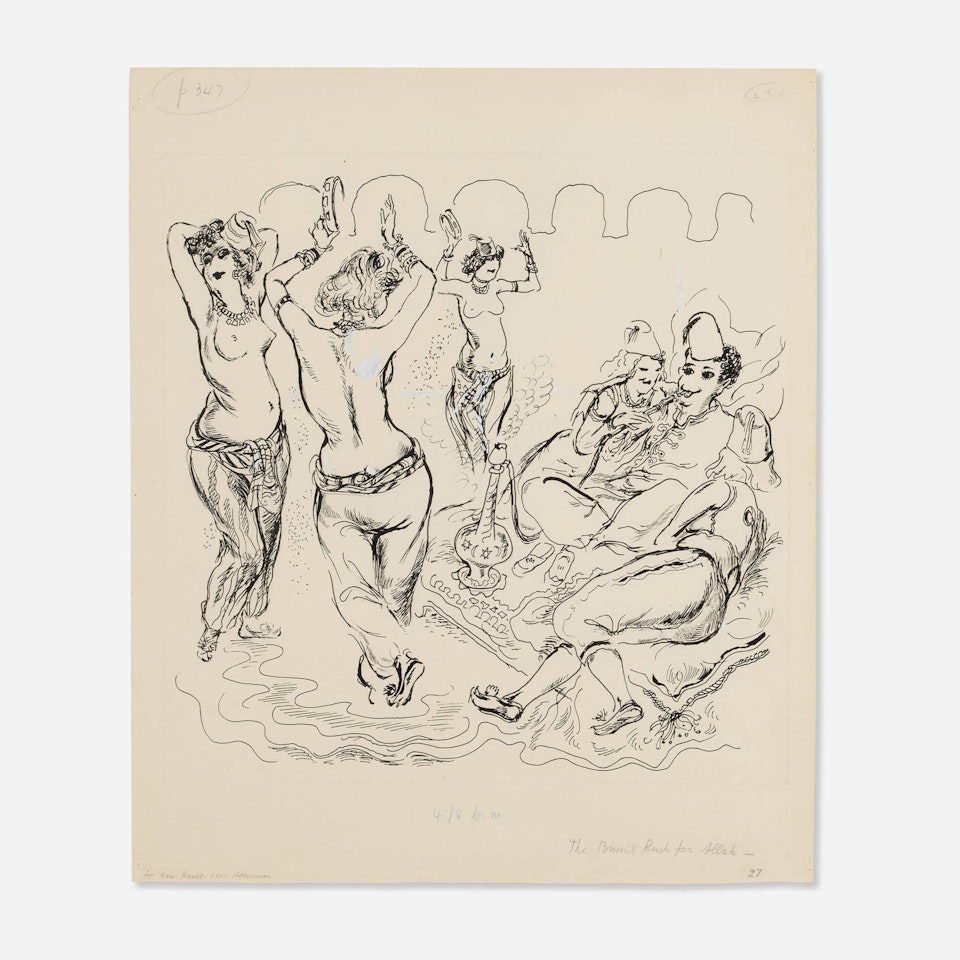 The Bum"s Rush for Allah by George Grosz