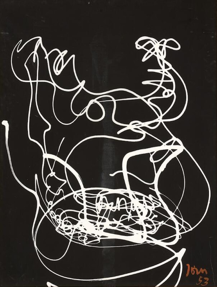 “Den forfløjne rede” (The departed nest). Lystegning No.1 (Light Drawing) by Asger Jorn