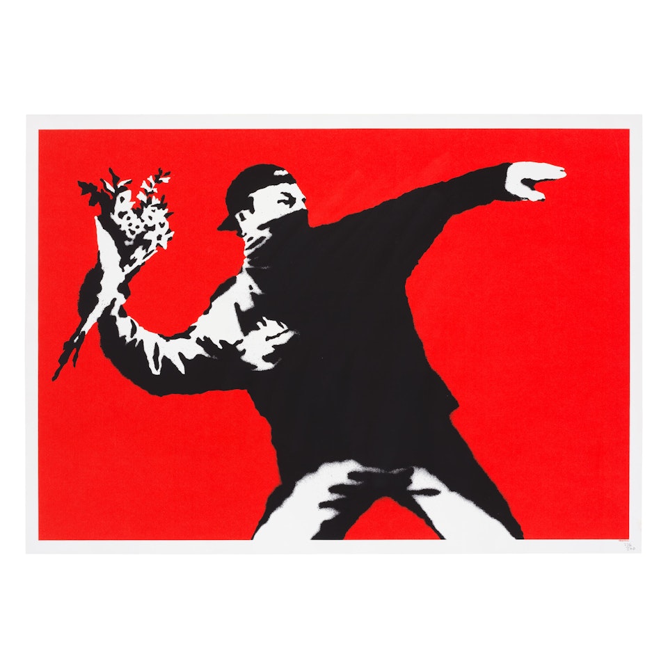 Love Is In The Air by Banksy