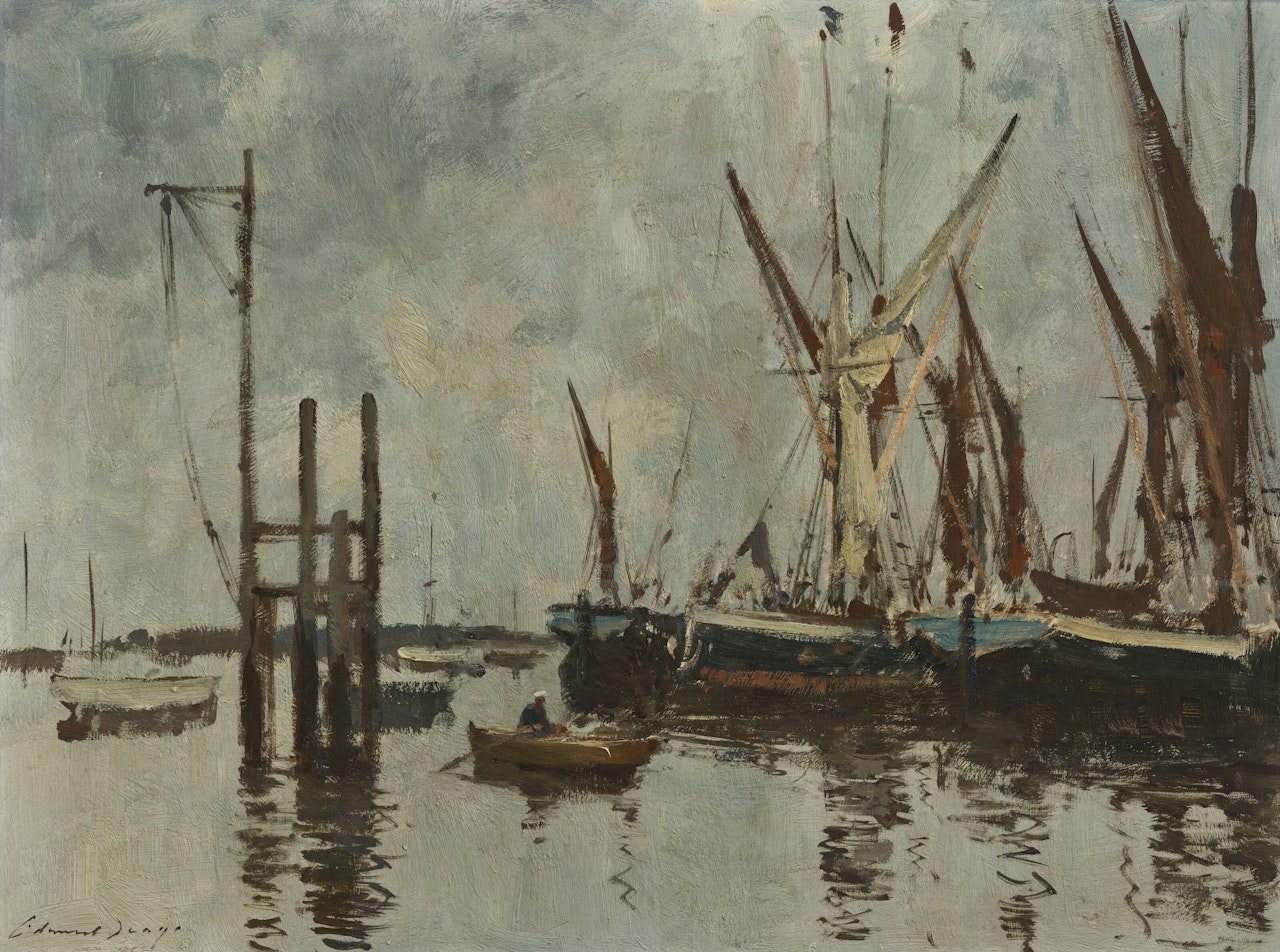 The Hoist, Pin Mill by Edward Seago