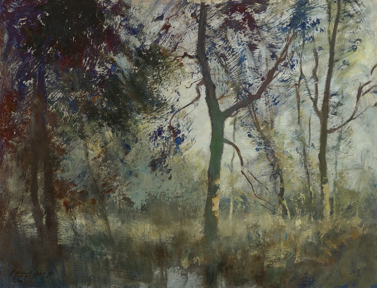 The End of the Garden - Summer Morning by Edward Seago