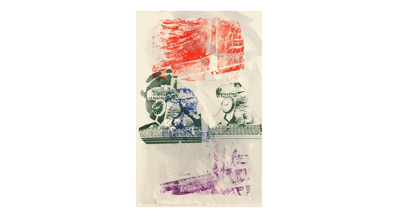 Chronosaur, from Double Feature (Gemini 1588) by Robert Rauschenberg