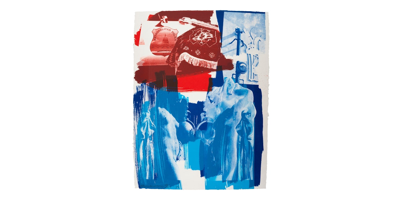 Blues, from Illegal Tender L.A. (Gemini 1529) by Robert Rauschenberg