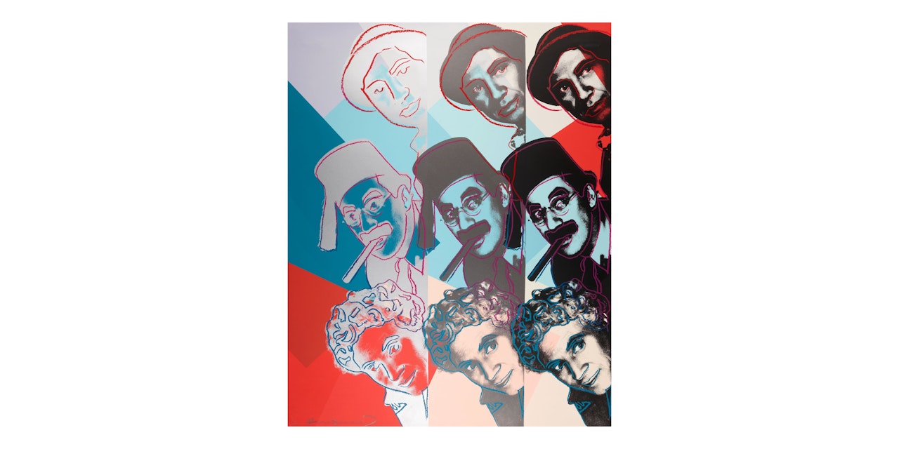 The Marx Brothers, from Ten Portraits of Jews of the Twentieth Century (Feldman & Schellmann II.232) by Andy Warhol