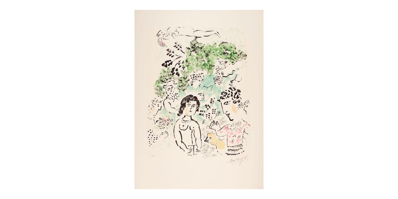 La Branche Verte (Mourlot 1033) by Marc Chagall