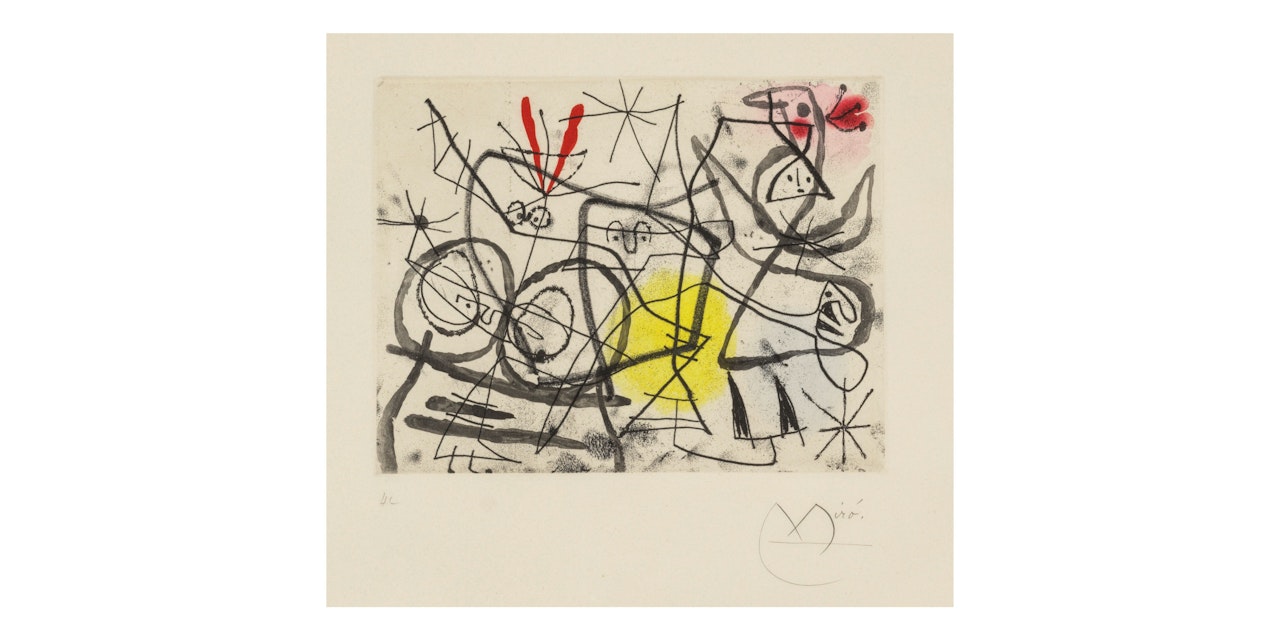 Préparatifs d"oiseaux I (Dupin 365) by Joan Miró