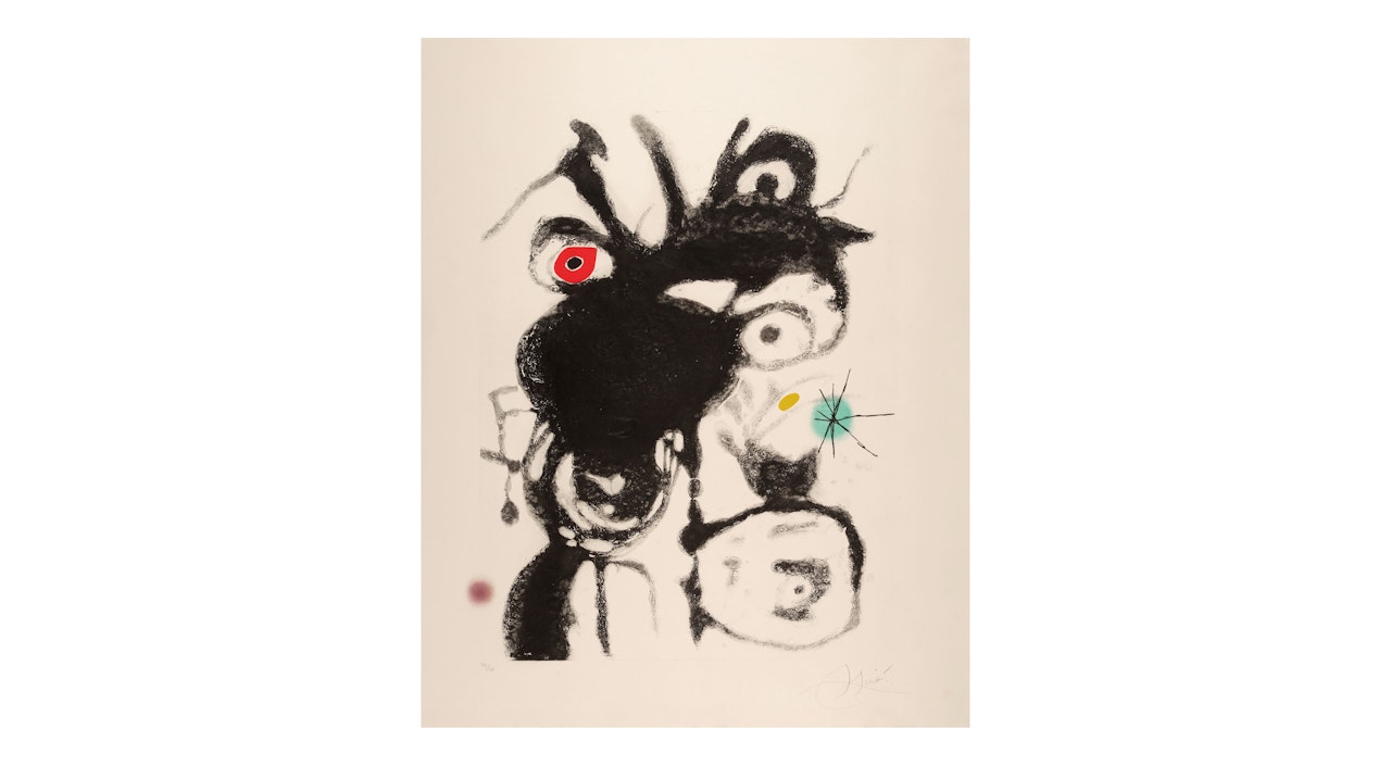 Plate VI, from Espriu-Miro (Dupin 872, Cramer bk. 197) by Joan Miró