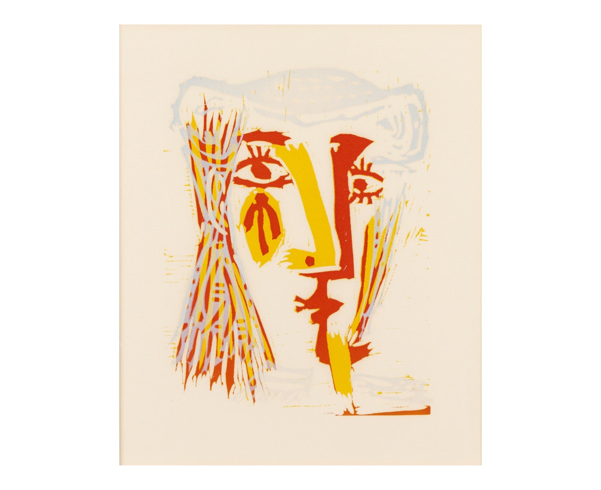 Femme au chapeau de paille bleue (Baer 1282II.b.2) by Pablo Picasso