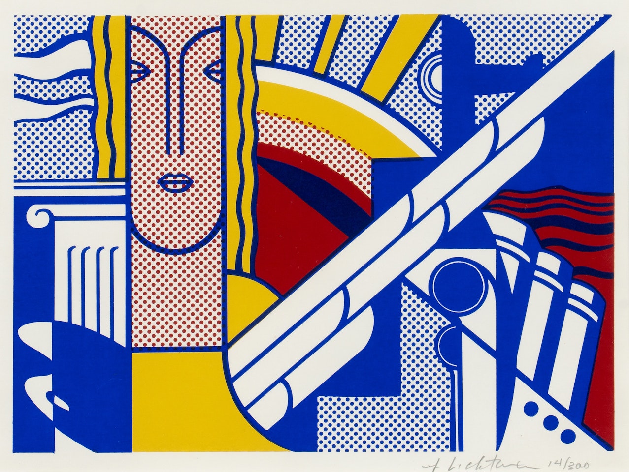 Modern Art Poster by Roy Lichtenstein
