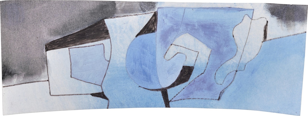 Mauve and Blue, May 1978 by Ben Nicholson, O.M.