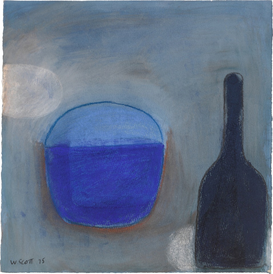 Black Bottle and Blue Jar by William Scott