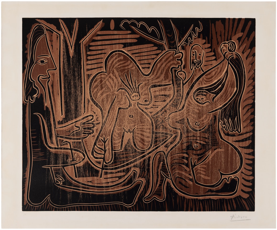 Le déjeuner sur l"herbe, d"après Manet II (Bl. 1097, Ba. 1329) by Pablo Picasso