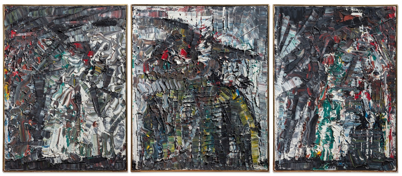 Hibou-Circus (Triptych) by Jean-Paul Riopelle