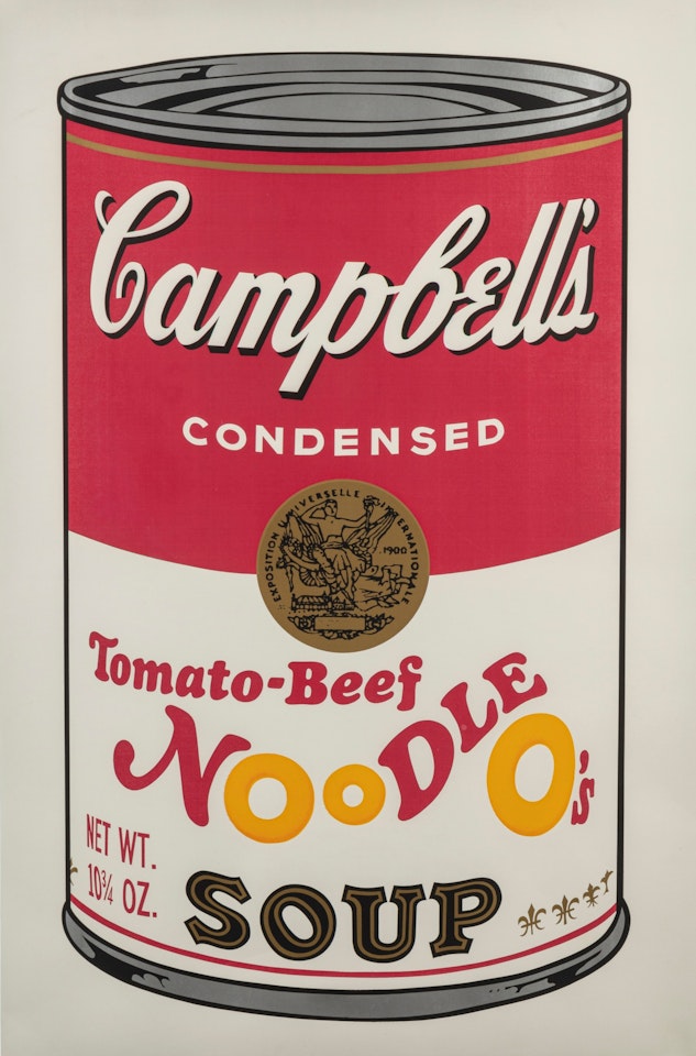 Tomato-Beef Noodle O"s, from Campbell"s Soup II by Andy Warhol
