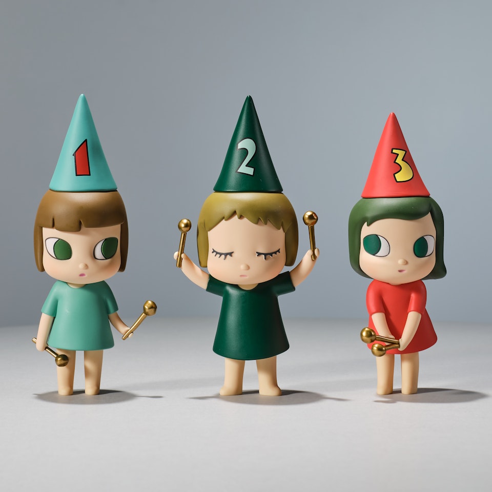 123 Drumming Girls by Yoshitomo Nara