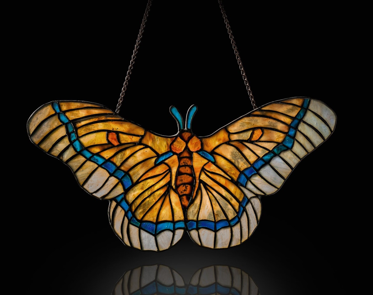 "MOTH" LAMP SCREEN by Tiffany Studios