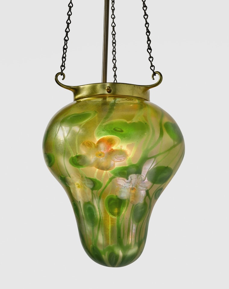 "MILLEFIORI" STALACTITE CEILING LIGHT by Tiffany Studios