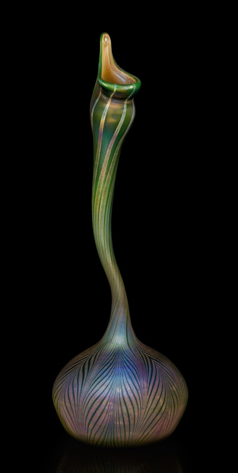 “GOOSENECK” VASE by Tiffany Studios
