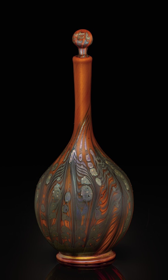 FLACON; with stopper by Tiffany Studios