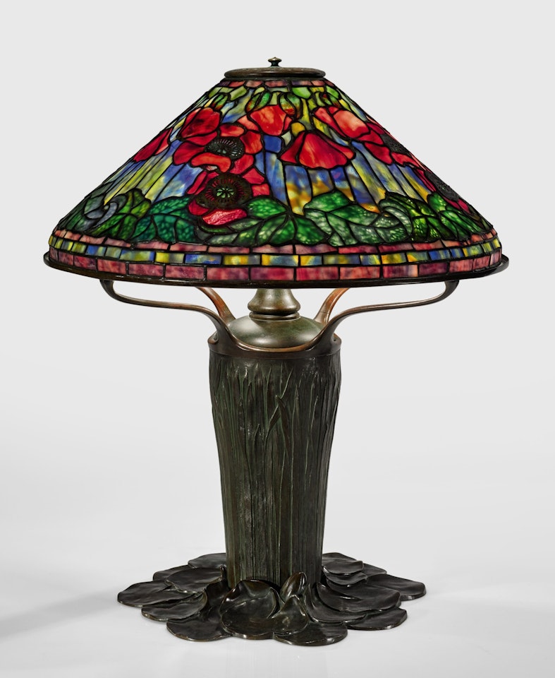 "POPPY" TABLE LAMP by Tiffany Studios