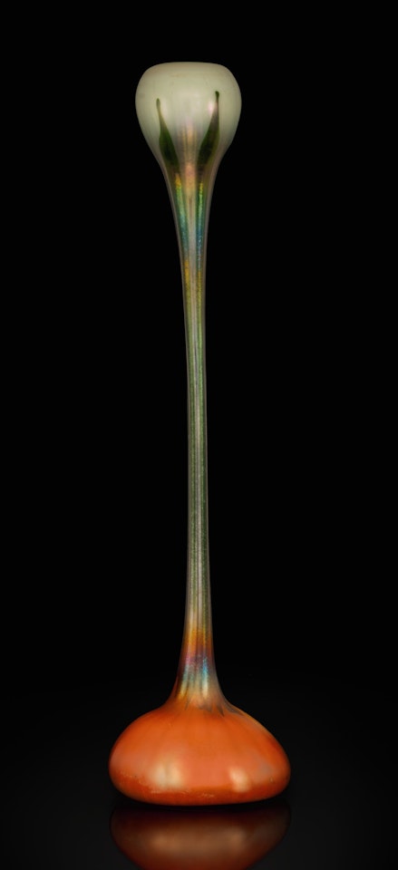 “EGYPTIAN ONION” FLOWER FORM VASE by Tiffany Studios