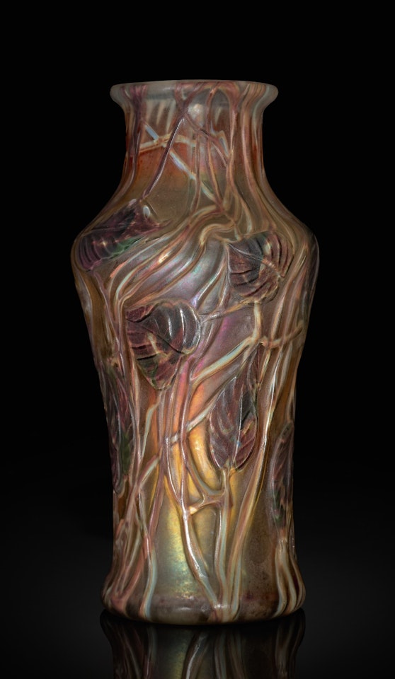 CARVED CAMEO VASE by Tiffany Studios