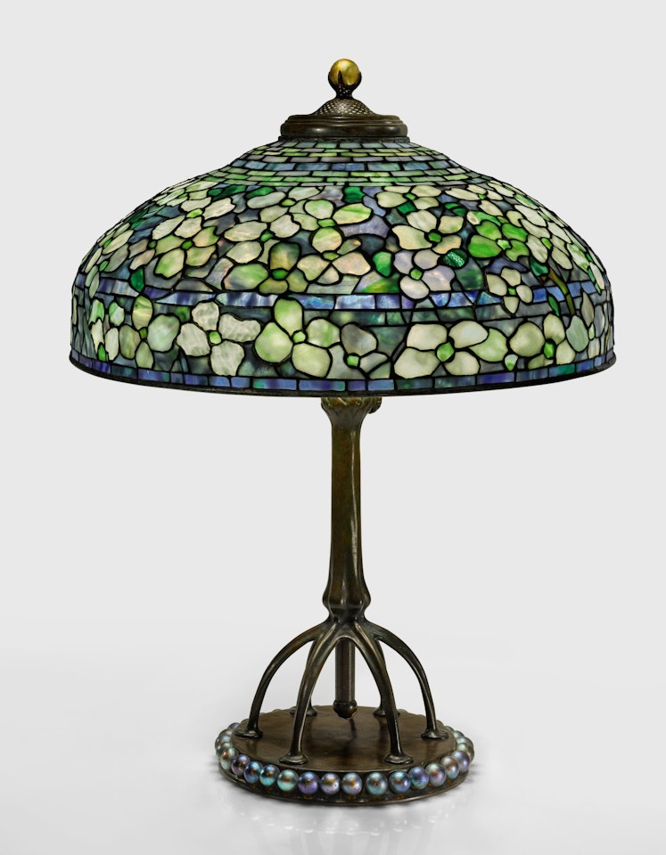 "DOGWOOD" TABLE LAMP by Tiffany Studios