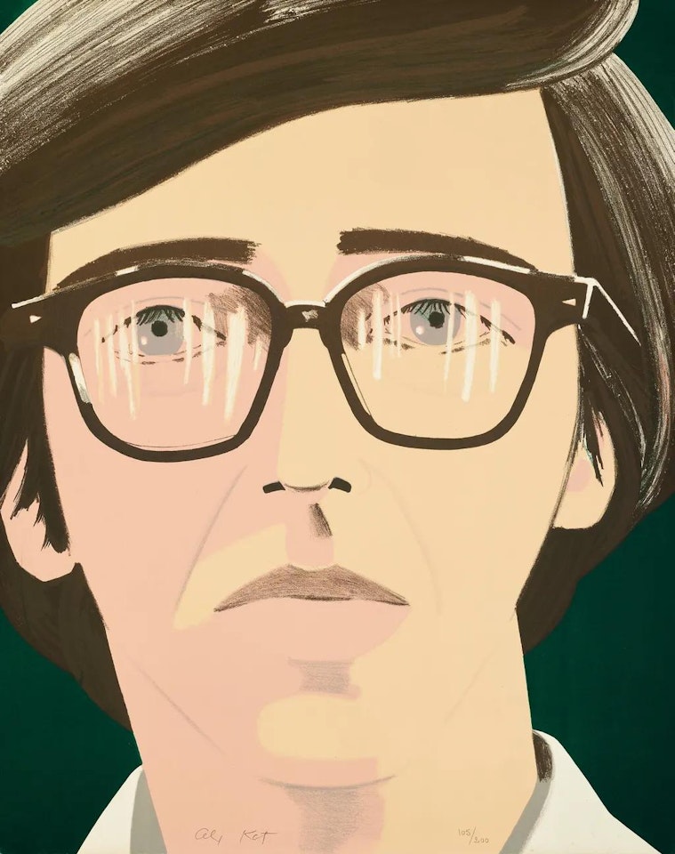 Portrait of a Poet: Kenneth Koch; Schröder 34 by Alex Katz