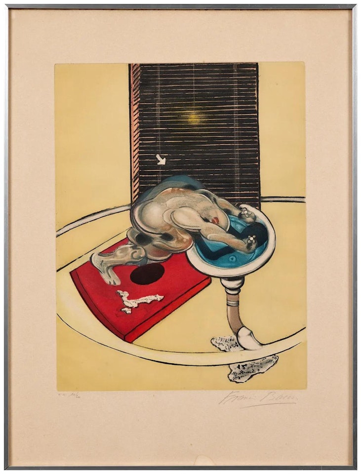 L"Homme au lavabo (Figure at a Washbasin) by Francis Bacon