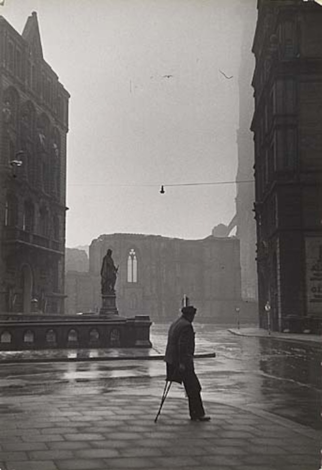 Man with one leg, Hamburg by Henri Cartier-Bresson