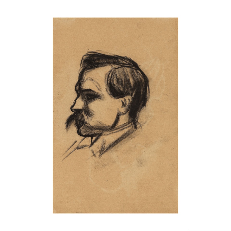 Portrait de Manel Pallarès ; Etude de têtes et main (œuvre recto-verso) by Pablo Picasso