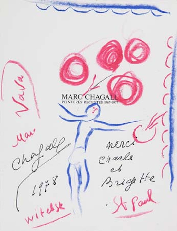 Peintre au palette by Marc Chagall