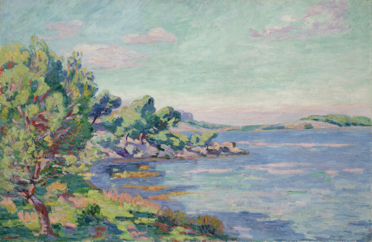 Le Brusc, Chemin de Lougaou, matin by Armand Guillaumin