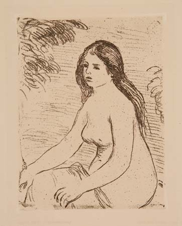 Femme nue assise by Pierre-Auguste Renoir