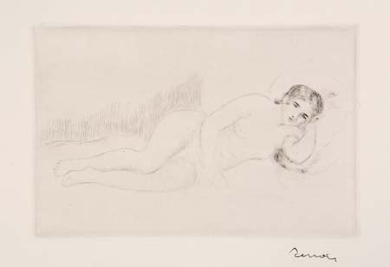 Femme nue couché , 1re planche by Pierre-Auguste Renoir