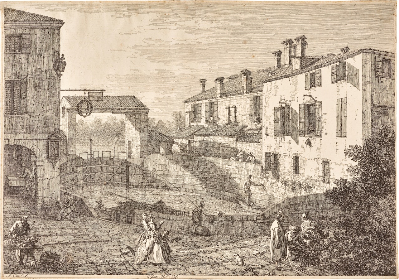 La Porte del Dolo (Bromberg 6) by Canaletto