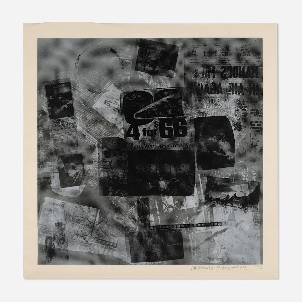 Surface Series 40 (from the Currents series) by Robert Rauschenberg