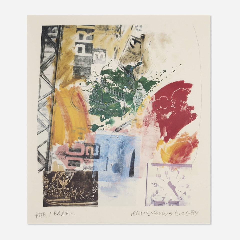 Untitled (ROCI Announcement) by Robert Rauschenberg